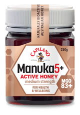 Capilano Высоко Био-активный Мёд Манука MGO83+, 250г, о.Тасмания, сделан пчелами, Австралия