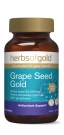 HerbsOfGold Золотой Ресвератрол из виноградных косточек, омоложение всего организма, 30000 +, 60 табл., Австралия