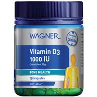 WAGNER Витамин D3 1000IU  премиум, 250 капс.,Н.Зеландия 